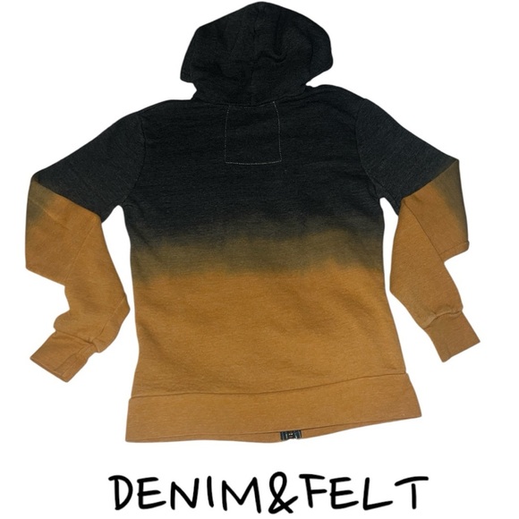 Aviator Nation Unisex FADED BOLT EMBROIDERY HOODIE | NUGGET GOLD // CHARCOAL 🖤 - Picture 14 of 16